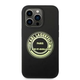 Karl Lagerfeld Silicone RSG case for iPhone 14 Pro - black | Techbox