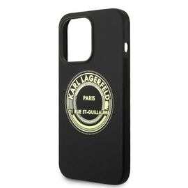 Karl Lagerfeld Silicone RSG case for iPhone 14 Pro - black | Techbox