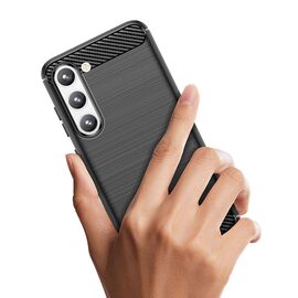Carbon Case case for Samsung Galaxy S23+ flexible silicone carbon cover black - Samsung Cases - Cases - Techbox