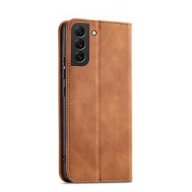 Magnet Fancy Case for Samsung Galaxy S23+ flip cover wallet stand brown - Samsung Cases - Cases - Techbox