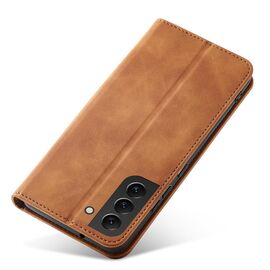 Magnet Fancy Case for Samsung Galaxy S23+ flip cover wallet stand brown - Samsung Cases - Cases - Techbox