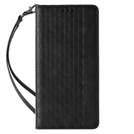 Magnet Strap Case for Samsung Galaxy S23 Flip Wallet Mini Lanyard Stand Black | Techbox