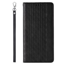 Magnet Strap Case for Samsung Galaxy S23 Flip Wallet Mini Lanyard Stand Black | Techbox