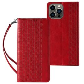 Magnet Strap Case for Samsung Galaxy S23+ Flip Wallet Mini Lanyard Stand red - Samsung Cases - Cases - Techbox