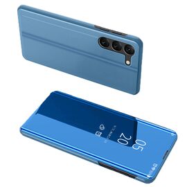 Clear View Case cover for Samsung Galaxy S23+ flip cover blue | Techbox