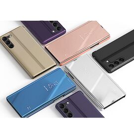 Clear View Case cover for Samsung Galaxy S23+ flip cover blue | Techbox