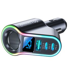 Joyroom fast car charger 4in1 USB-A QC3.0 / 2xUSB-C PD 150W black (JR-CL21) | Techbox