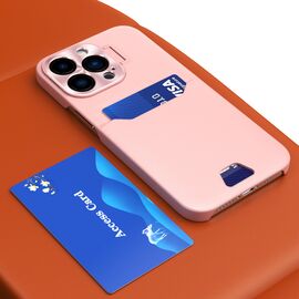 Leather Stand Case for Samsung Galaxy S23+ card wallet cover with stand pink | Techbox