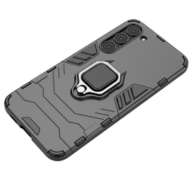 Ring Armor case for Samsung Galaxy S23+ armored cover magnetic holder ring black | Techbox