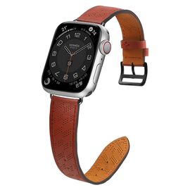 Strap Leather for Apple Watch 38 / 40 / 41 mm band bracelet - red | Techbox
