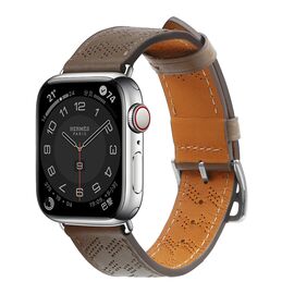 Strap Leather for Apple Watch 38 / 40 / 41 mm band bracelet - dark brown | Techbox