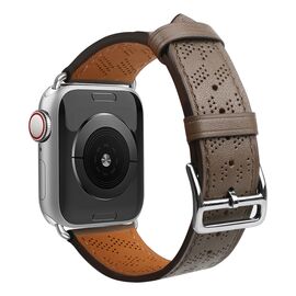 Strap Leather for Apple Watch 38 / 40 / 41 mm band bracelet - dark brown | Techbox