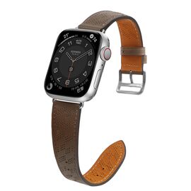 Strap Leather for Apple Watch 38 / 40 / 41 mm band bracelet - dark brown | Techbox