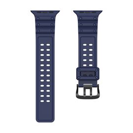 Strap Triple Protection for Apple Watch 38 / 40 / 41 mm band bracelet - navy blue | Techbox