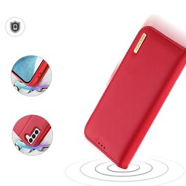 Dux Ducis Hivo case Samsung Galaxy S23+ flip cover wallet stand RFID blocking red | Techbox