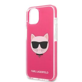 Etui Karl Lagerfeld Choupette Head na iPhone 13 mini - fuksjowy | Techbox