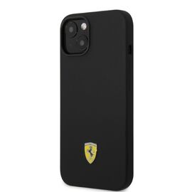 Ferrari FEHMSIP14SBK iPhone 14 6.1" black/black hardcase Silicone Metal Logo Magsafe - Apple Cases - Cases - Techbox