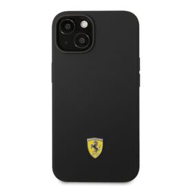 Ferrari FEHMSIP14SBK iPhone 14 6.1" black/black hardcase Silicone Metal Logo Magsafe - Apple Cases - Cases - Techbox