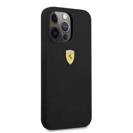 Ferrari FESSIHMP13LBK iPhone 13 Pro / 13 6.1" black/black hardcase Silicone MagSafe - Apple Cases - Cases - Techbox