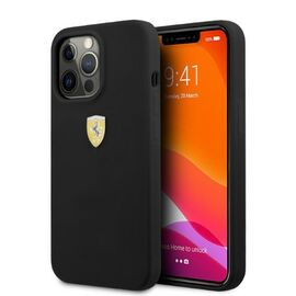 Ferrari FESSIHMP13XBK iPhone 13 Pro Max 6.7" black/black hardcase Silicone MagSafe - Apple Cases - Cases - Techbox