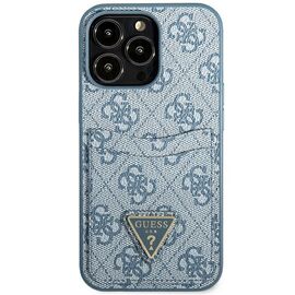Guess 4G Triangle Logo Cardslot Case for iPhone 13 Pro / 13 - Blue - Apple Cases - Cases - Techbox