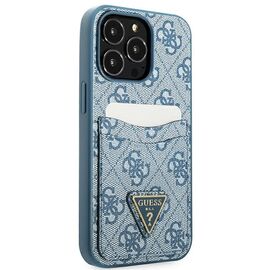 Guess 4G Triangle Logo Cardslot Case for iPhone 13 Pro / 13 - Blue - Apple Cases - Cases - Techbox