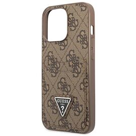 Guess 4G Triangle Logo Cardslot Case for iPhone 13 Pro / 13 - Brown - Apple Cases - Cases - Techbox