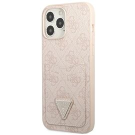 Guess 4G Triangle Logo Cardslot Case for iPhone 13 Pro / 13 - Pink - Apple Cases - Cases - Techbox