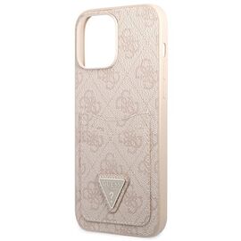 Guess 4G Triangle Logo Cardslot Case for iPhone 13 Pro / 13 - Pink - Apple Cases - Cases - Techbox