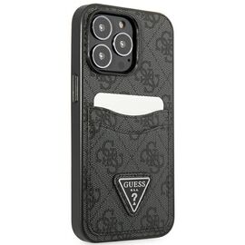 Guess GUHCP13LP4TPK iPhone 13 Pro / 13 6.1" black/black hardcase 4G Triangle Logo Cardslot - Apple Cases - Cases - Techbox