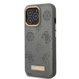 Guess GUHMP13LSAPSTG iPhone 13 Pro / 13 6.1" grey/grey hardcase Peony Logo Plate MagSafe - Apple Cases - Cases - Techbox