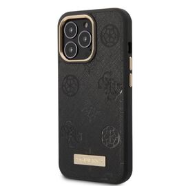 Guess GUHMP13LSAPSTK iPhone 13 Pro / 13 6.1" black/black hardcase Peony Logo Plate MagSafe - Apple Cases - Cases - Techbox