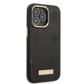 Guess GUHMP13LSAPSTK iPhone 13 Pro / 13 6.1" black/black hardcase Peony Logo Plate MagSafe - Apple Cases - Cases - Techbox