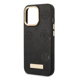 Guess GUHMP13LSAPSTK iPhone 13 Pro / 13 6.1" black/black hardcase Peony Logo Plate MagSafe - Apple Cases - Cases - Techbox