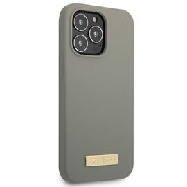 Guess GUHMP13LSPLG iPhone 13 Pro / 13 6.1" grey/grey hard case Silicone Logo Plate MagSafe - Apple Cases - Cases - Techbox