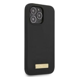 Guess GUHMP13LSPLK iPhone 13 Pro / 13 6.1" black/black hard case Silicone Logo Plate MagSafe - Apple Cases - Cases - Techbox