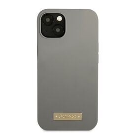 Guess GUHMP13MSPLG iPhone 13 6.1" grey/grey hard case Silicone Logo Plate MagSafe - Apple Cases - Cases - Techbox