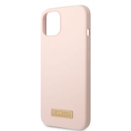 Guess GUHMP13SSBPLP iPhone 13 mini 5.4" pink/pink hard case Silicone Logo Plate MagSafe - Apple Cases - Cases - Techbox