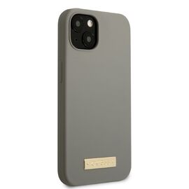 Guess GUHMP13SSPLG iPhone 13 mini 5.4" grey/grey hard case Silicone Logo Plate MagSafe | Techbox