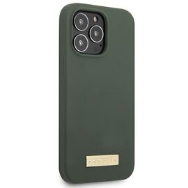 Guess GUHMP13XSPLA iPhone 13 Pro Max 6.7" green/khaki hard case Silicone Logo Plate MagSafe - Apple Cases - Cases - Techbox