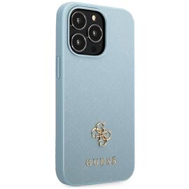 Guess Saffiano 4G Small Metal Logo Case for iPhone 13 Pro / 13 - Blue | Techbox