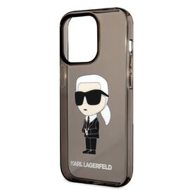 Karl Lagerfeld KLHCP14LHNIKTCK iPhone 14 Pro 6.1" black/black hardcase Ikonik Karl Lagerfeld | Techbox