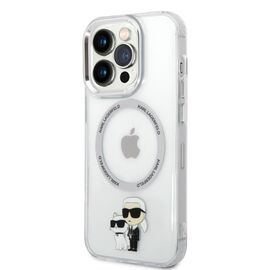 Karl Lagerfeld Iconic Karl&amp;Choupette MagSafe case for iPhone 14 Pro - transparent - Apple Cases - Cases - Techbox
