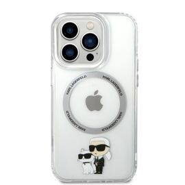 Karl Lagerfeld Iconic Karl&amp;Choupette MagSafe case for iPhone 14 Pro - transparent - Apple Cases - Cases - Techbox