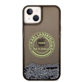Karl Lagerfeld Liquid Glitter RSG case for iPhone 14 Plus - black - Apple Cases - Cases - Techbox