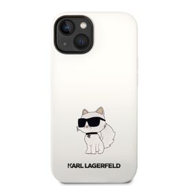 Karl Lagerfeld Silicone Choupette case for iPhone 14 Plus - white - Apple Cases - Cases - Techbox