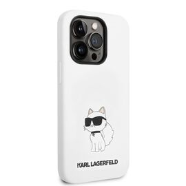 Karl Lagerfeld Silicone Choupette case for iPhone 14 Pro Max - white - Apple Cases - Cases - Techbox