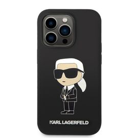 Karl Lagerfeld Silicone Ikonik MagSafe case for iPhone 14 Pro - black - Apple Cases - Cases - Techbox