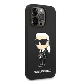 Karl Lagerfeld Silicone Ikonik MagSafe case for iPhone 14 Pro - black - Apple Cases - Cases - Techbox