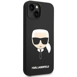 Karl Lagerfeld Silicone Karl's Head MagSafe case for iPhone 14 Plus - black - Apple Cases - Cases - Techbox